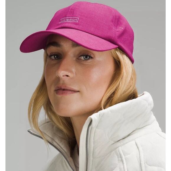 Lululemon Accessories - Lululemon Women's Baller Hat Soft Embroidered ~ Size: One Size Wild Berry Pink